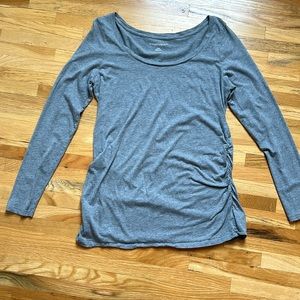 Gray Maternity Shirt